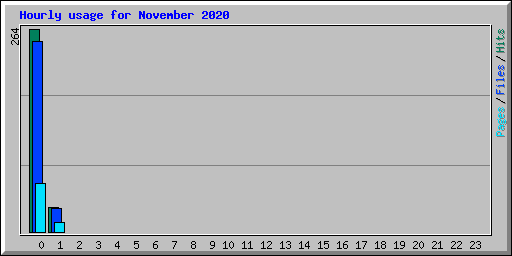 Hourly usage for November 2020